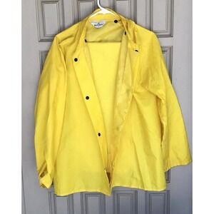 Rainfair Rain Gear SzS Bright Yellow Rain Jacket/Pants Snap/Drawstring Pre-Owned